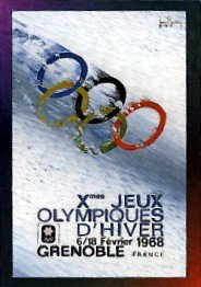 1996 - Winter Olympiad X - Collect-A-Card - 1968 Grenoble - Official Poster - Card # P-15