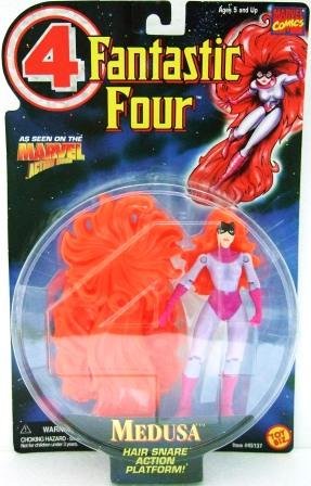 1996 - Toy Biz - Marvel Comics - Fantastic Four - Medusa - Toy Action Figures