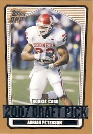 2007 - Adrian Peterson - Topps - Draft Picks And Prospects - NFL Football - Draft Pick - #135