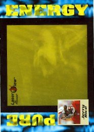 1996 - Jerry Rice - Pinnacle - Laser View - Pure Energy - Gold - Card # 38