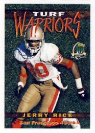 1996 - Jerry Rice - Topps - Turf Warriors - Card #TW 16