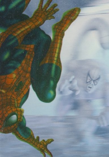 1995 - Marvel - Fleer Ultra - Spider-Man - HoloBlast - Spider-Man vs. Scorpion - #3 of 6