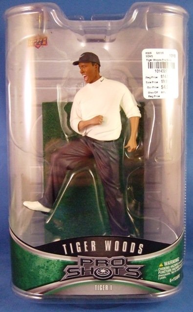 Tiger Woods - Upper Deck - Golf - Pro Shots 1 and 2 - Action Figure Set