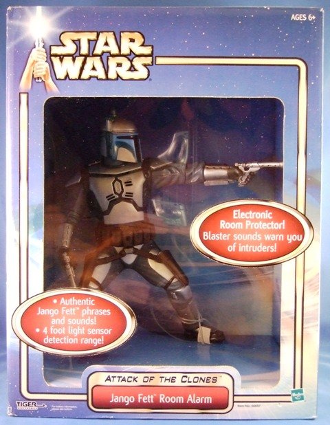 2002 - Hasbro - Star Wars - Attack Of The Clones - Jango Fett Room Alarm - Action Figure
