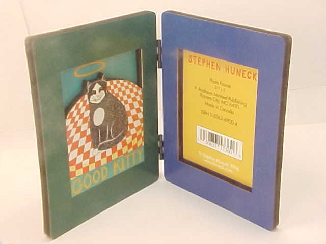 Stephen Huneck Photo Frame Good Kitty New Classic Work