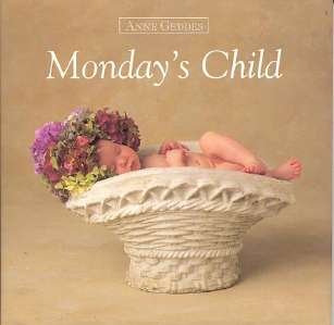 Mondays Child Flower Sleeping Baby Book Anne Geddes NEW