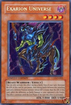 Limited Edition EXARION UNIVERSE Holofoil Card Ct2-En002 FREE SHIPPING