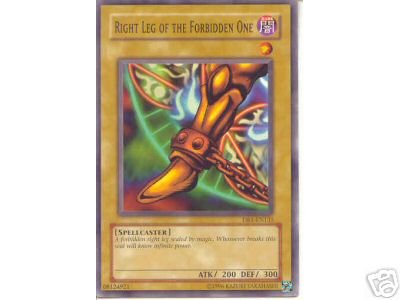 RIGHT LEG EXODIA THE FORBIDDEN ONE DB1-EN135 FREE SHIPPING