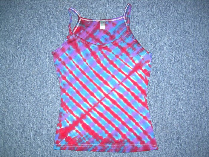 Tie Dye Spaghetti Strap Tank Small #9