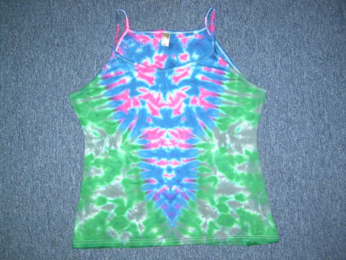 Tie Dye Spaghetti Strap Tank X-Large #3