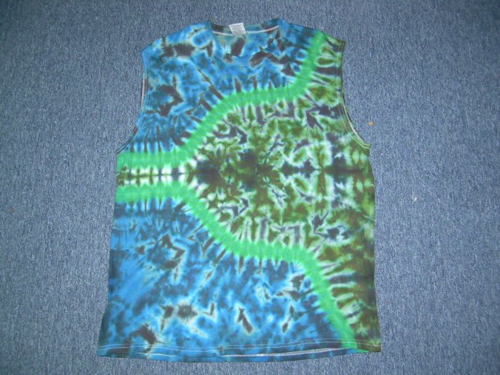 Tie Dye Sleeveless T-Shirt Large #6
