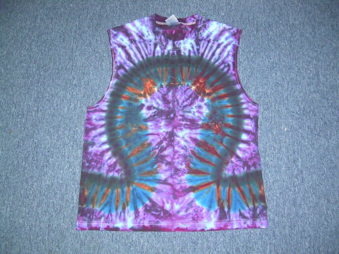 Tie Dye Sleeveless T-Shirt Large #7
