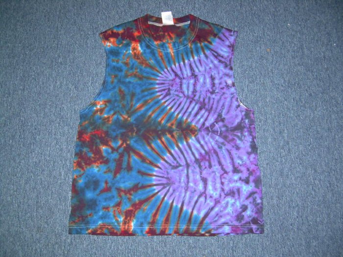 Tie Dye Sleeveless T-Shirt Large #9