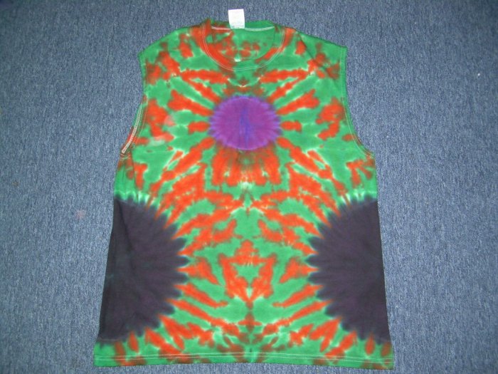 Tie Dye Sleeveless T-Shirt Large #10