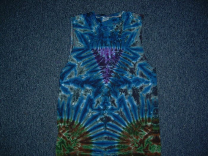 Tie Dye Sleeveless T-Shirt Medium #5