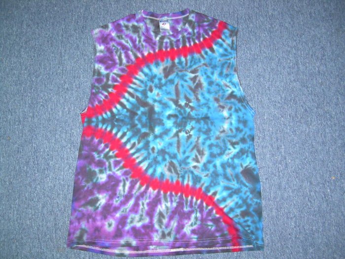 X-Large Sleeveless Tie Dye T-Shirt #6