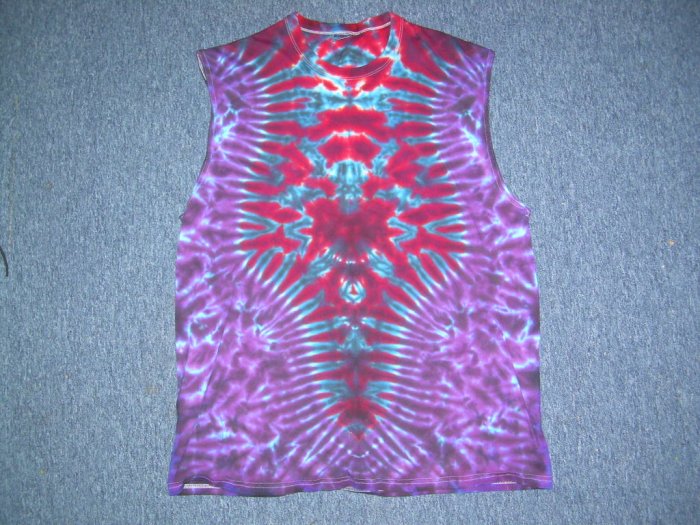 X-Large Sleeveless Tie Dye T-Shirt #7