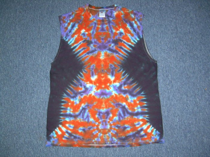 X-Large Sleeveless Tie Dye T-Shirt #10