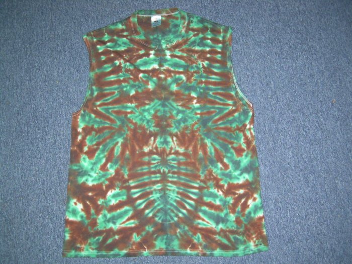 X-Large Sleeveless Tie Dye T-Shirt #11