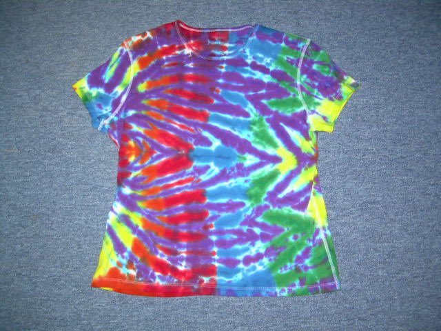 Womens Tie Dye Scoop Neck T -Shirt X-Large #5