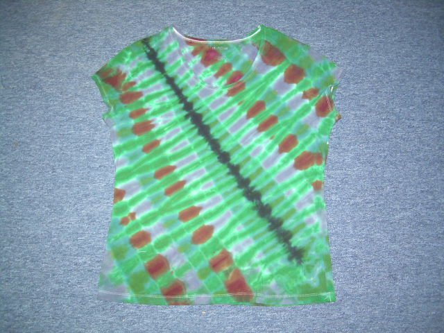Womens Tie Dye Scoop Neck T -Shirt X-Large #7