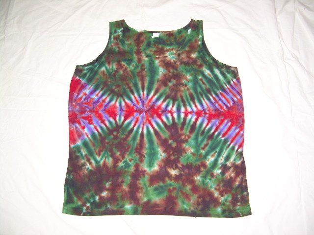 Womens Tie Dye Tank Top X-Large #1