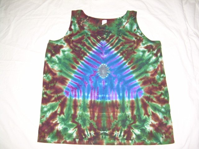 Womens Tie Dye Tank Top X-Large #2