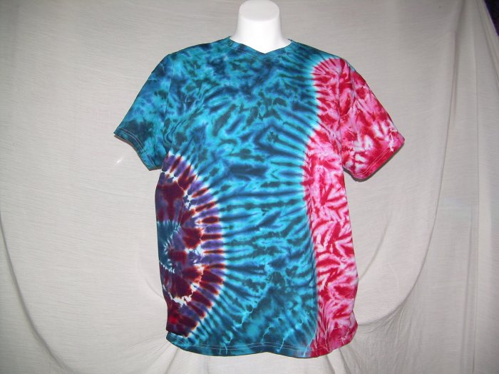 X-Large V-Neck Womens Tie Dye T-Shirt #2