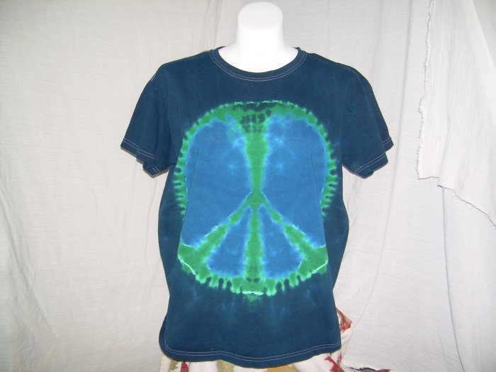 Large Womens Short Sleeve Tie Dyed T-Shirt #2