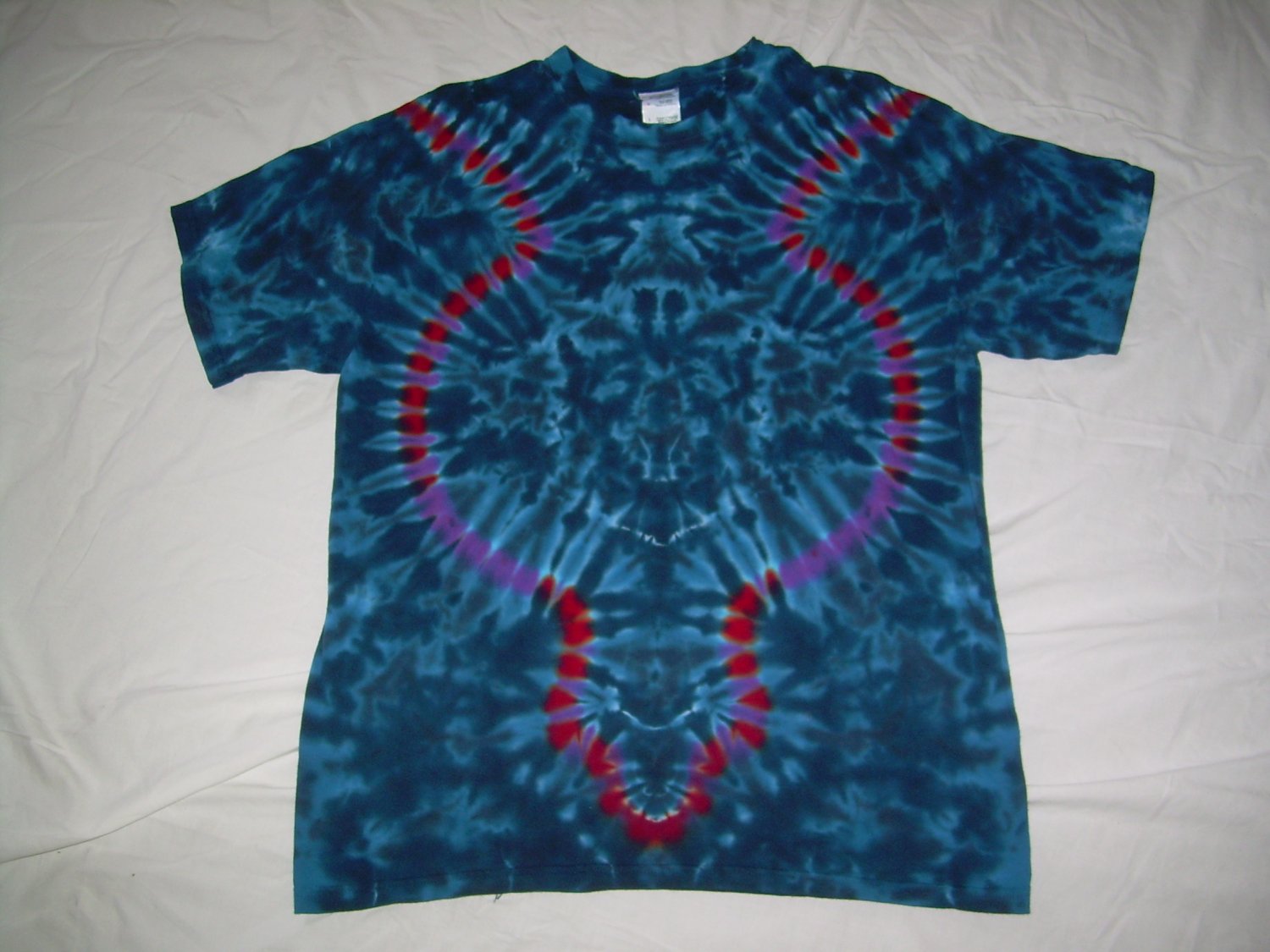 Large Mens Short Sleeve Tie Dye T-Shirt #54