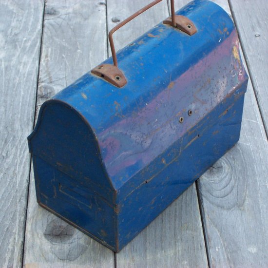 SOLD Vintage 1941 Blue Lunch Box