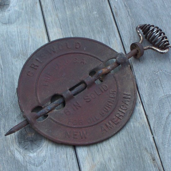 Cast Iron Griswold 6 inches Stove Damper