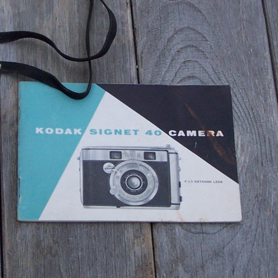 Manual for Kodak Signet 40 Camera