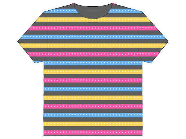 Hearts - Pink/Yellow/Blue