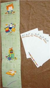 Baby gift set - Growth chart w/ stationary - Keepsake