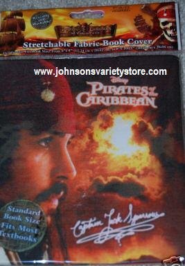 DISNEY PIRATES OF THE CARIBBEAN STRETCH BOOK COVER NEW!
