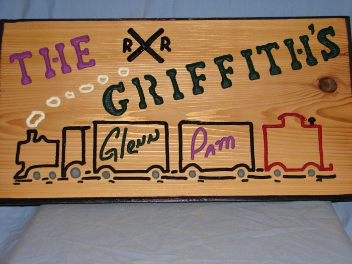 Large 21 x 11 Personalized Wood Sign