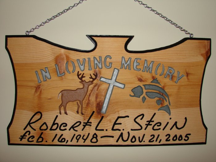Large 21 x 11 "In Loving Memory" Sign