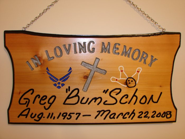 Large 21 x 11 "In Loving Memory" Sign