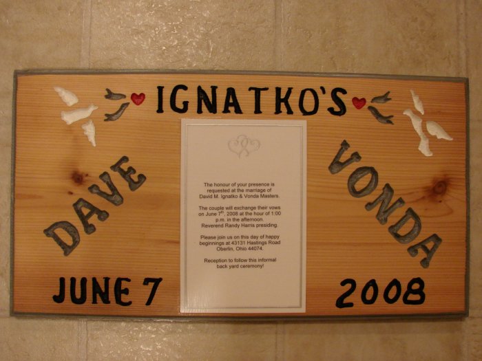 Wedding Invitation Sign