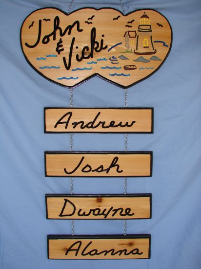 Double Heart with Added Names