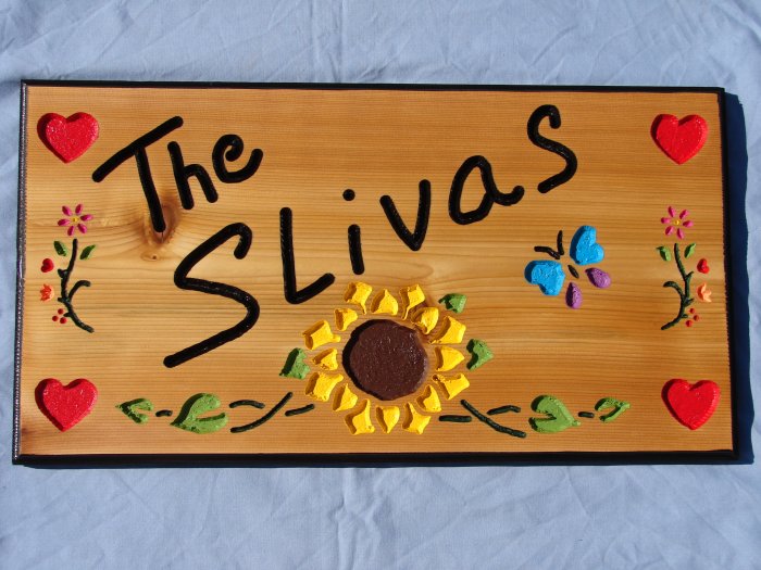 Large Personalized Wood Sign with Added Names