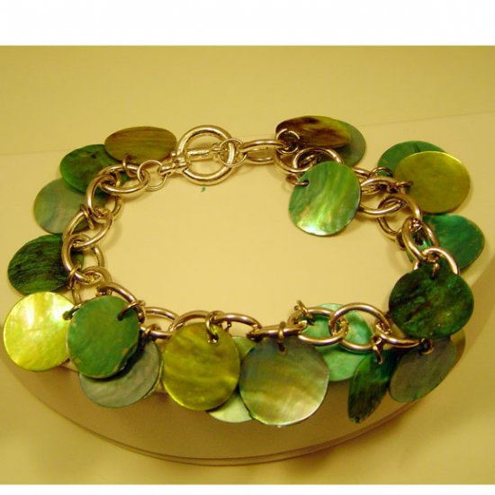 Light Blue and Green Bracelet