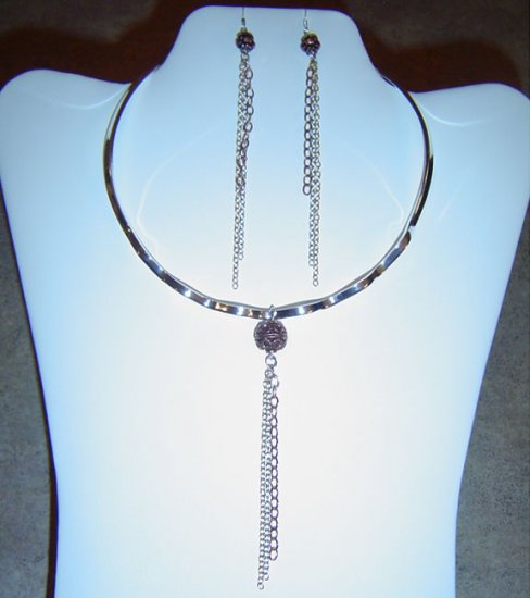 Chain Choker and Earrings