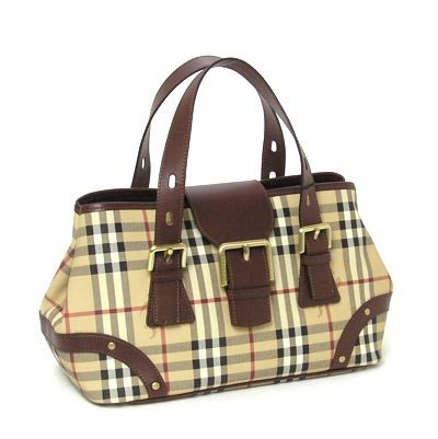 BURBERRY 11590975 CLASSIC CHECK BUCKLE TOTE BAG