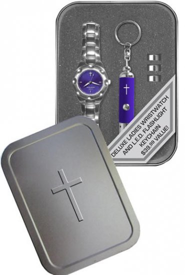 Womens Watch/flashlight Gift Set