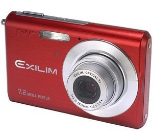 Casio Exilim EX-Z70 Red 7.2MP Digital Camera with 3x Anti Shake