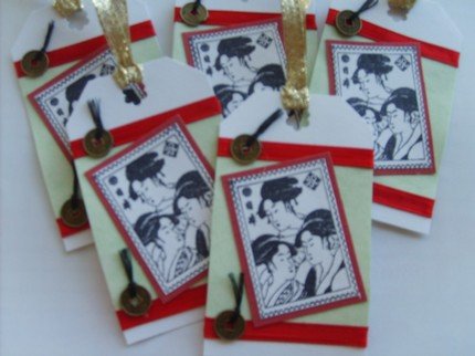 Geisha Tags (Set of 5)