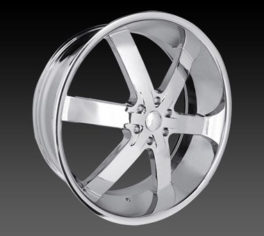 22" U2 55 Wheels Chrome Rim 22x9.5 Chrome 5x139.7