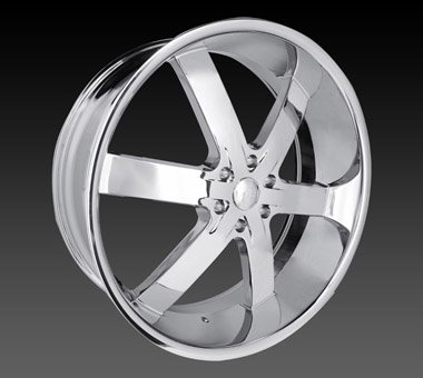 24" U2 55 Wheels Chrome Rim 24x9.5 Chrome 5x115